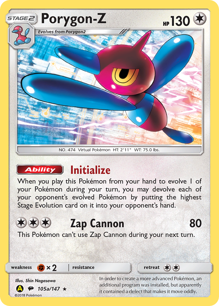 Porygon-Z (105a/147) (Alternate Art Promo) [Sun & Moon: Burning Shadows] | Exor Games Truro