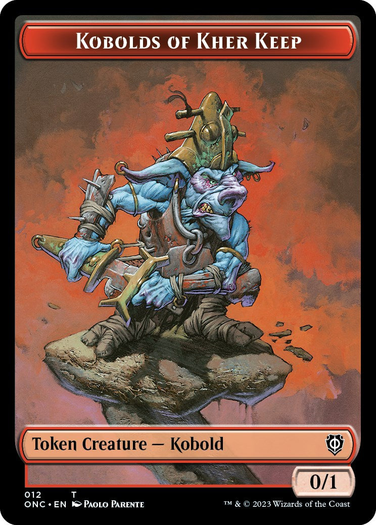 Kobolds of Kher Keep // Dragon Double-Sided Token [Phyrexia: All Will Be One Commander Tokens] | Exor Games Truro