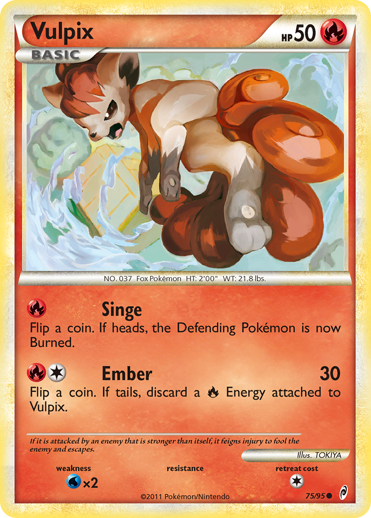 Vulpix (75/95) [HeartGold & SoulSilver: Call of Legends] | Exor Games Truro