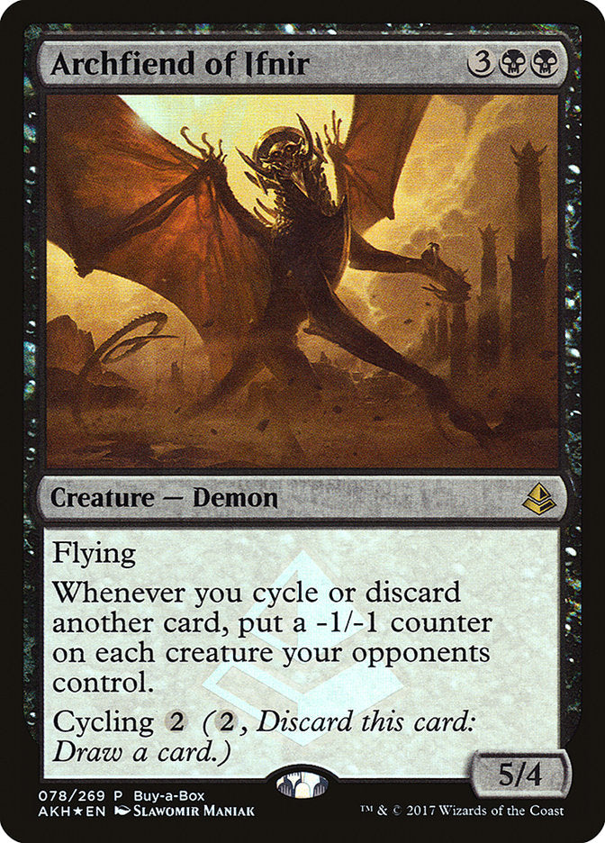 Archfiend of Ifnir (Buy-A-Box) [Amonkhet Promos] | Exor Games Truro