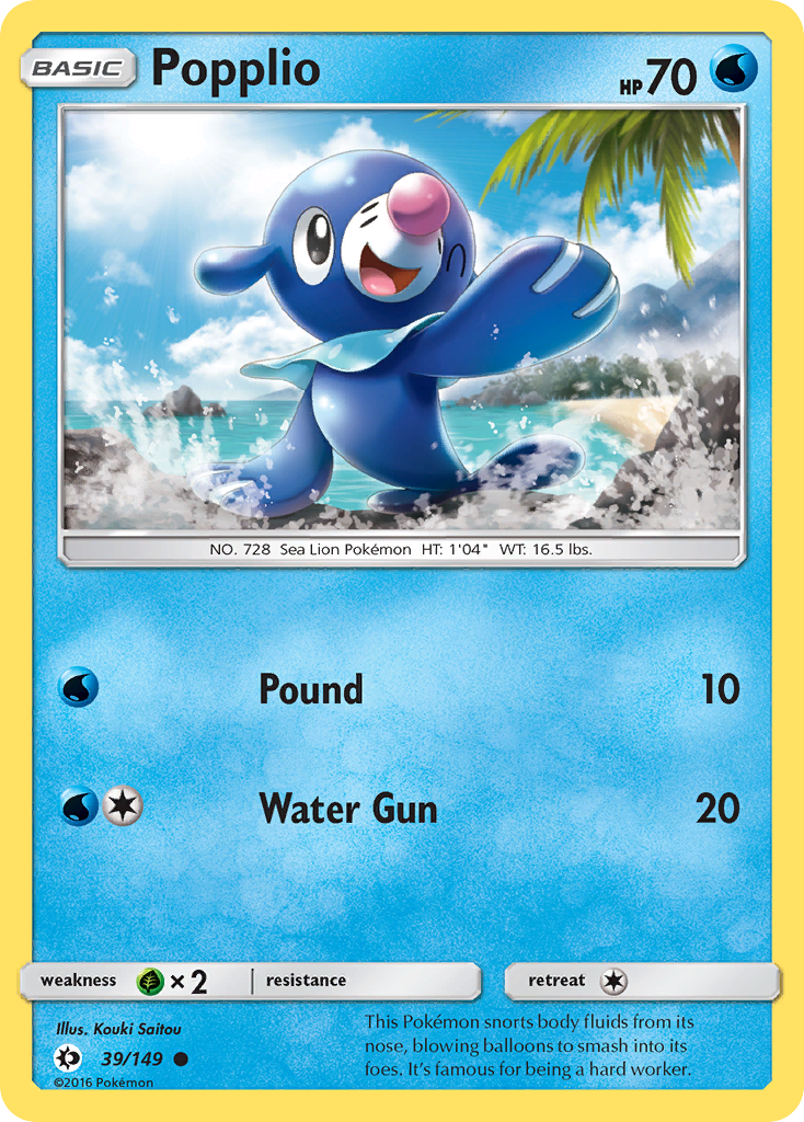 Popplio (39/149) [Sun & Moon: Base Set] | Exor Games Truro