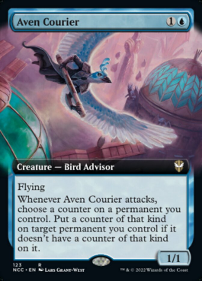 Aven Courier (Extended Art) [Streets of New Capenna Commander] | Exor Games Truro