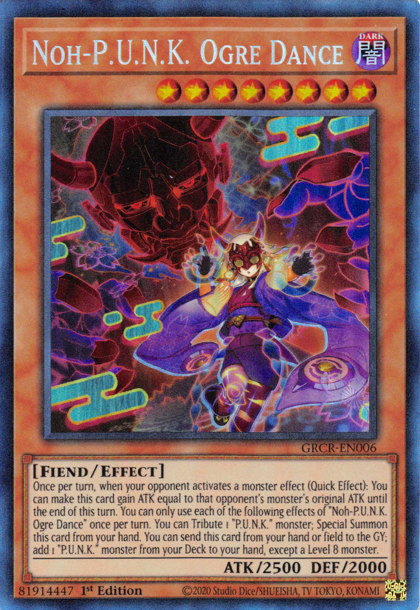Noh-P.U.N.K. Ogre Dance [GRCR-EN006] Collector's Rare | Exor Games Truro