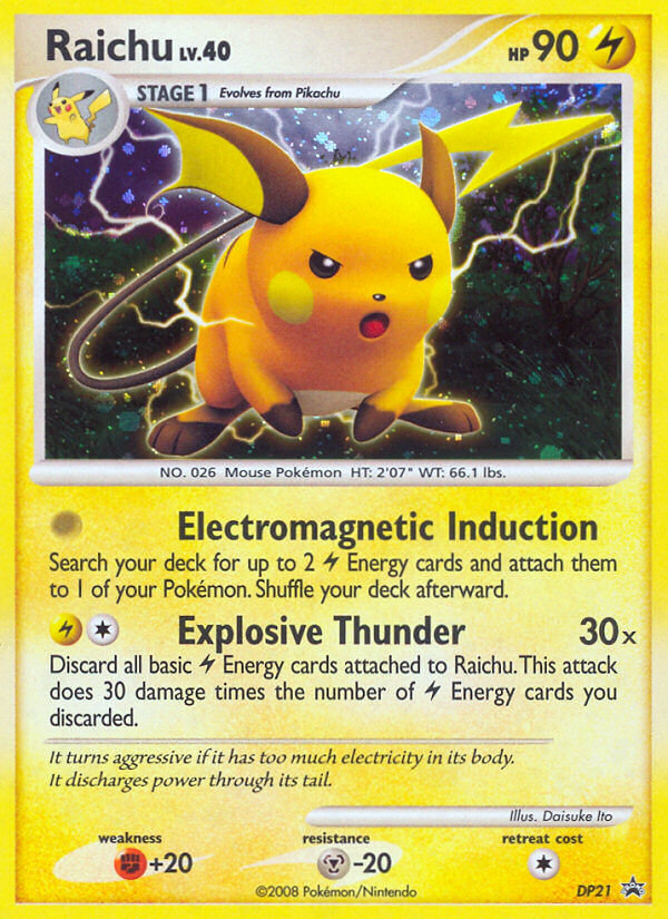 Raichu (DP21) [Diamond & Pearl: Black Star Promos] | Exor Games Truro