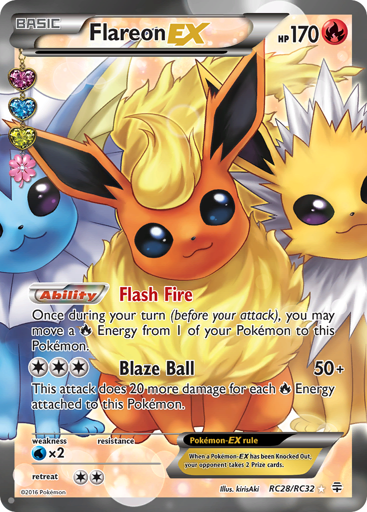 Flareon EX (RC28/RC32) [XY: Generations] | Exor Games Truro