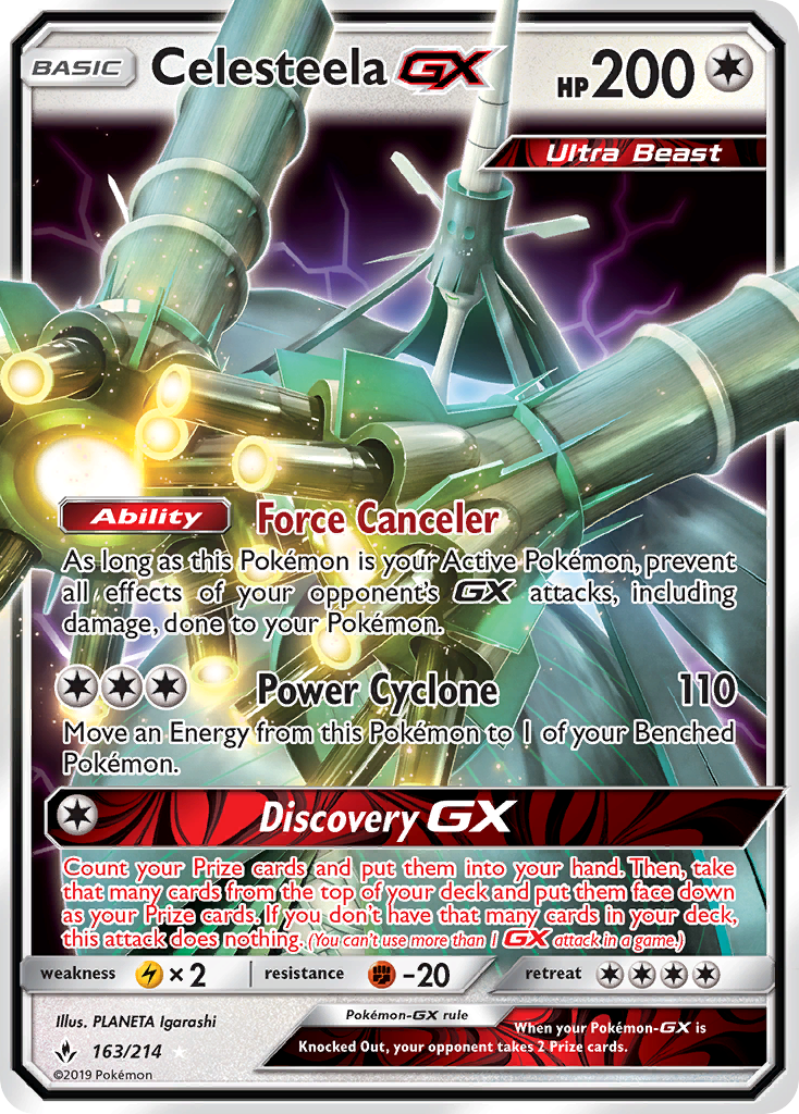 Celesteela GX (163/214) [Sun & Moon: Unbroken Bonds] | Exor Games Truro