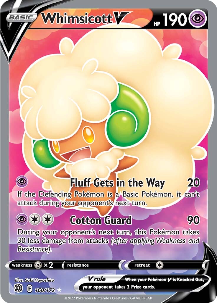 Whimsicott V (160/172) [Sword & Shield: Brilliant Stars] | Exor Games Truro