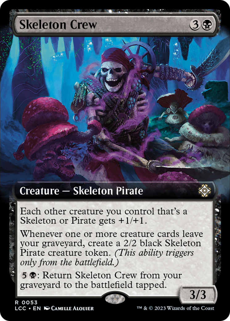 Skeleton Crew (Extended Art) [The Lost Caverns of Ixalan Commander] | Exor Games Truro