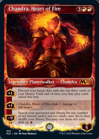 Chandra, Heart of Fire (Showcase) [Core Set 2021] | Exor Games Truro