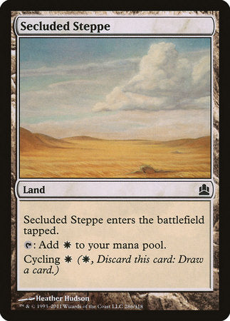 Secluded Steppe [Commander 2011] | Exor Games Truro