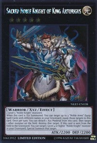 Sacred Noble Knight of King Artorigus [NKRT-EN038] Platinum Rare | Exor Games Truro