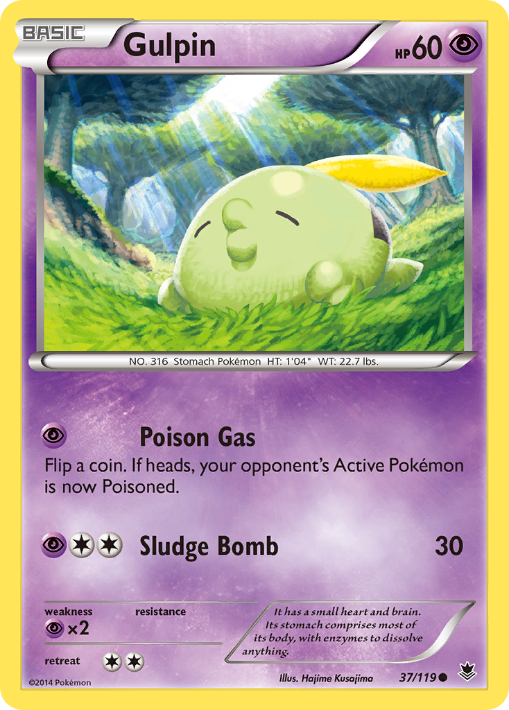 Gulpin (37/119) [XY: Phantom Forces] | Exor Games Truro