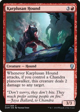 Karplusan Hound [Dominaria] | Exor Games Truro