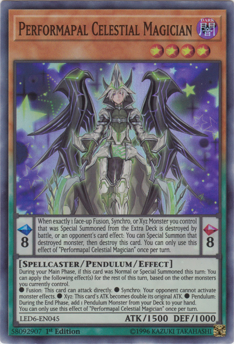 Performapal Celestial Magician [LED6-EN045] Super Rare | Exor Games Truro