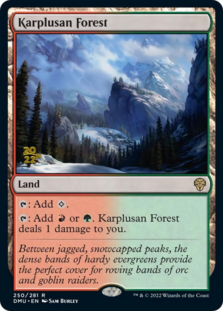 Karplusan Forest [Dominaria United Prerelease Promos] | Exor Games Truro