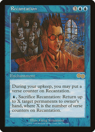 Recantation [Urza's Saga] | Exor Games Truro