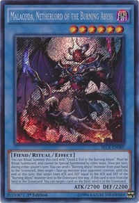 Malacoda, Netherlord of the Burning Abyss [SECE-EN085] Secret Rare | Exor Games Truro