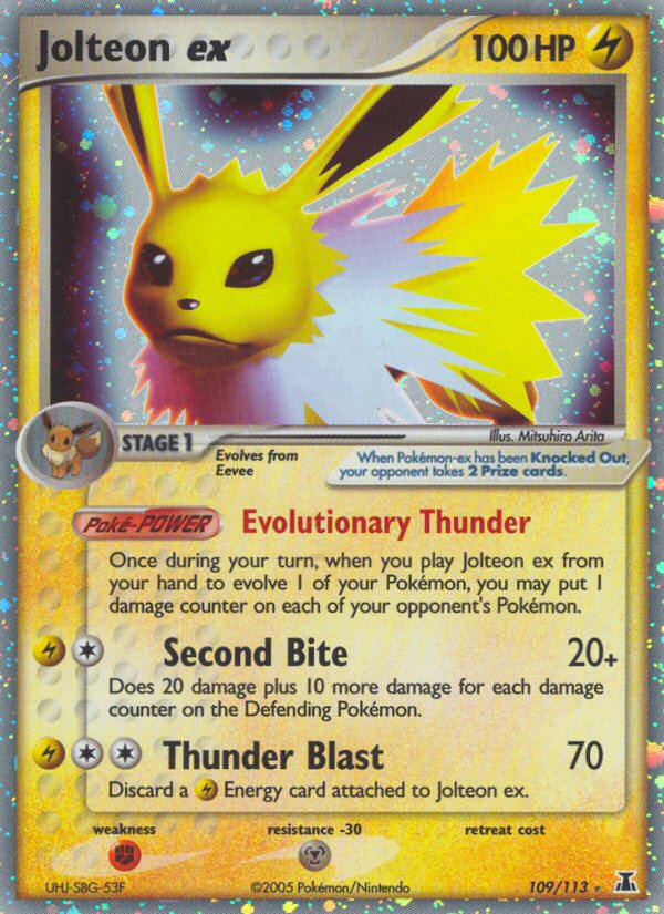 Jolteon ex (109/113) [EX: Delta Species] | Exor Games Truro