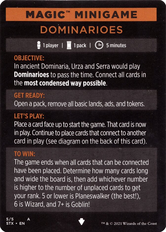 Dominarioes (Magic Minigame) [Strixhaven: School of Mages Minigame] | Exor Games Truro