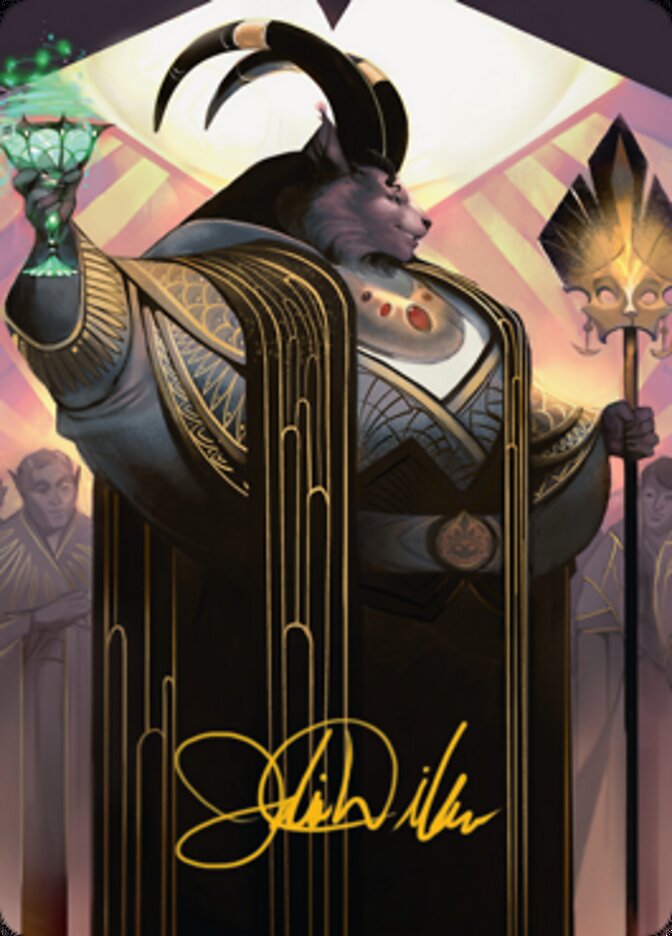 Jetmir, Nexus of Revels 2 Art Card (Gold-Stamped Signature) [Streets of New Capenna Art Series] | Exor Games Truro
