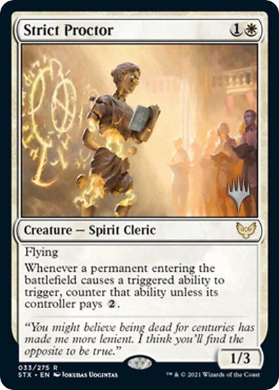 Strict Proctor (Promo Pack) [Strixhaven: School of Mages Promos] | Exor Games Truro