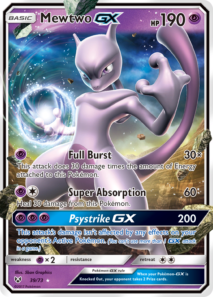 Mewtwo GX (39/73) [Sun & Moon: Shining Legends] | Exor Games Truro