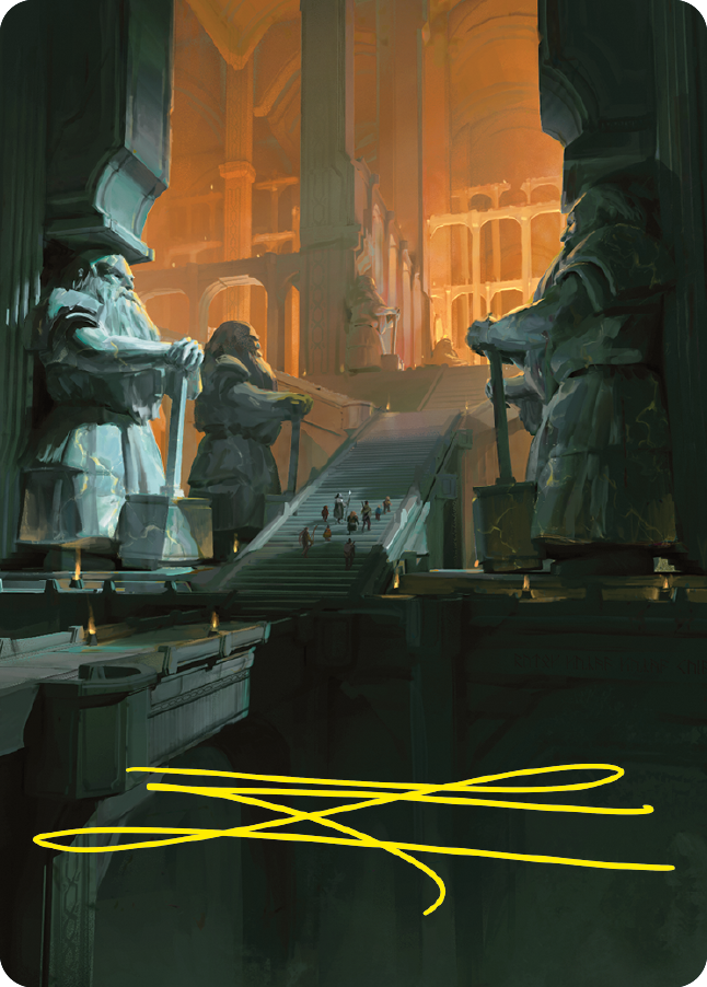 Mines of Moria Art Card (Gold-Stamped Signature) [The Lord of the Rings: Tales of Middle-earth Art Series] | Exor Games Truro