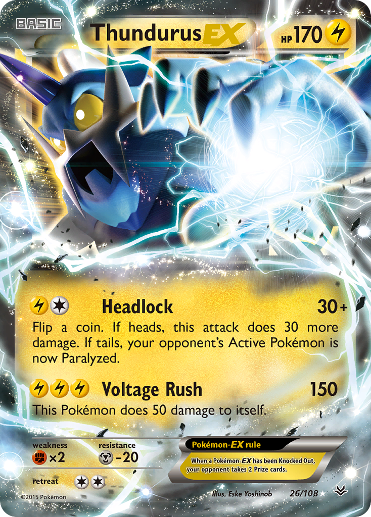 Thundurus EX (26/108) [XY: Roaring Skies] | Exor Games Truro