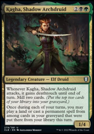 Kagha, Shadow Archdruid [Commander Legends: Battle for Baldur's Gate] | Exor Games Truro