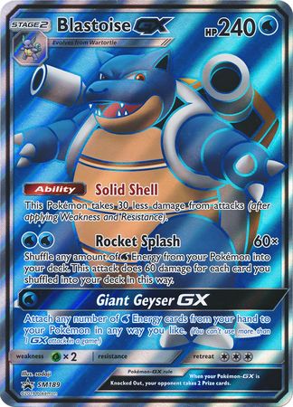 Blastoise GX (SM189) (Jumbo Card) [Sun & Moon: Black Star Promos] | Exor Games Truro