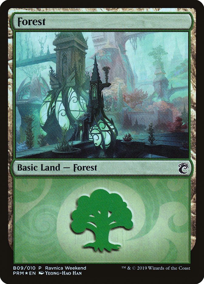 Forest (B09) [Ravnica Allegiance Guild Kit] | Exor Games Truro