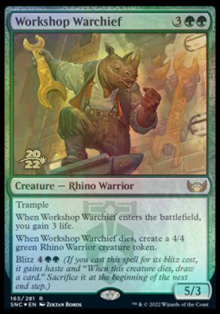 Workshop Warchief [Streets of New Capenna Prerelease Promos] | Exor Games Truro