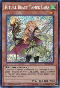 Ritual Beast Tamer Lara [THSF-EN022] Secret Rare | Exor Games Truro