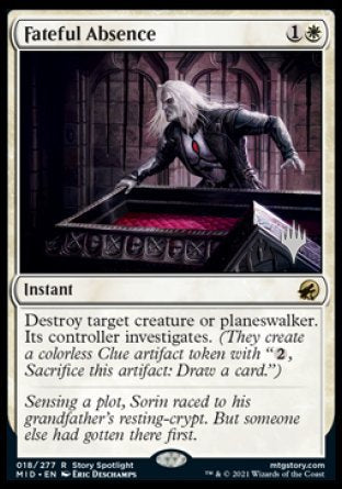 Fateful Absence (Promo Pack) [Innistrad: Midnight Hunt Promos] | Exor Games Truro