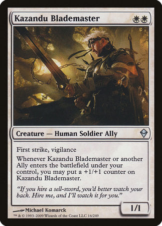 Kazandu Blademaster [Zendikar] | Exor Games Truro