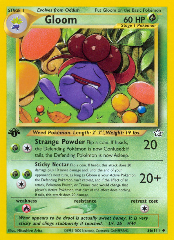 Gloom (36/111) [Neo Genesis 1st Edition] | Exor Games Truro