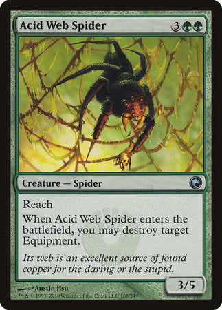 Acid Web Spider [Scars of Mirrodin] | Exor Games Truro