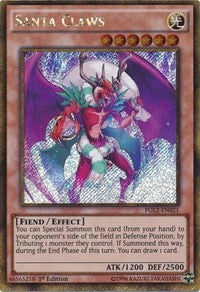 Santa Claws [PGL2-EN021] Gold Secret Rare | Exor Games Truro