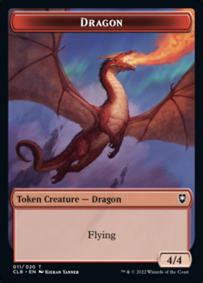 Dragon Token [Commander Legends: Battle for Baldur's Gate Tokens] | Exor Games Truro