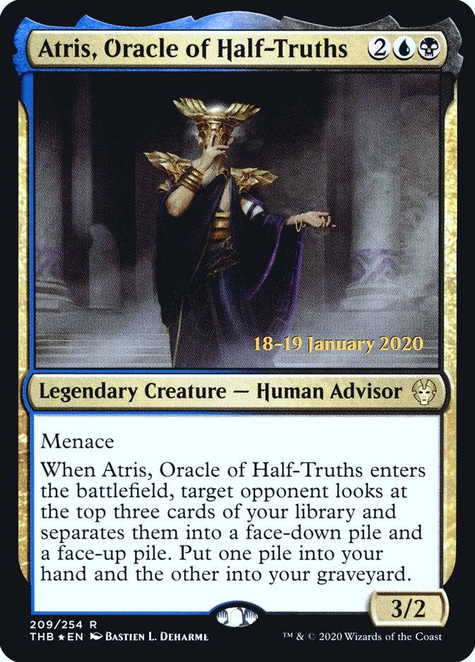 Atris, Oracle of Half-Truths [Theros Beyond Death Prerelease Promos] | Exor Games Truro