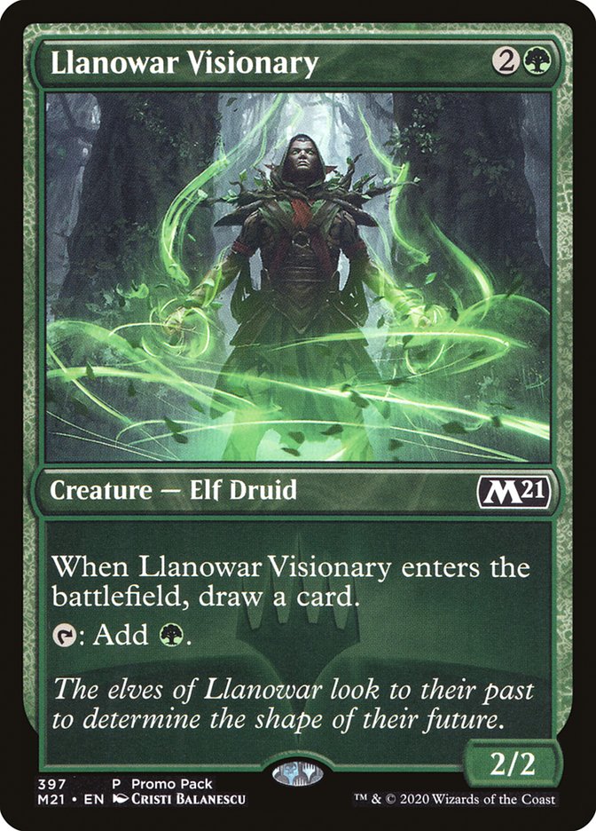 Llanowar Visionary (Promo Pack) [Core Set 2021 Promos] | Exor Games Truro