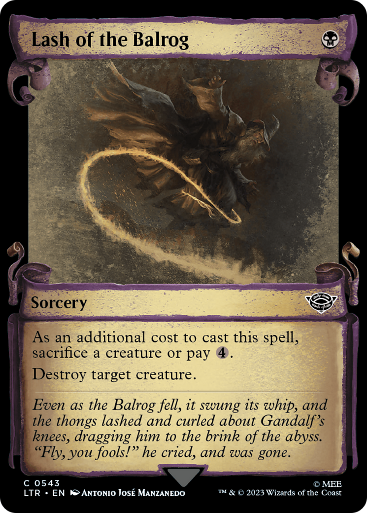Lash of the Balrog [The Lord of the Rings: Tales of Middle-Earth Showcase Scrolls] | Exor Games Truro