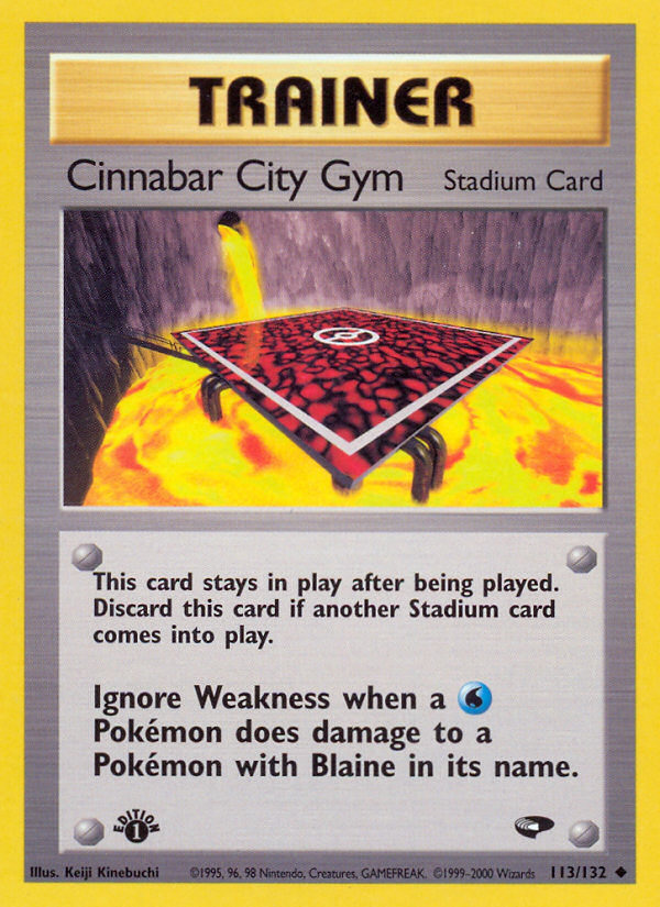 Cinnabar City Gym (113/132) [Gym Challenge 1st Edition] | Exor Games Truro