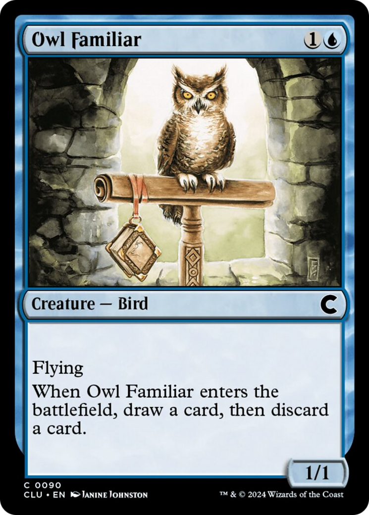 Owl Familiar [Ravnica: Clue Edition] | Exor Games Truro