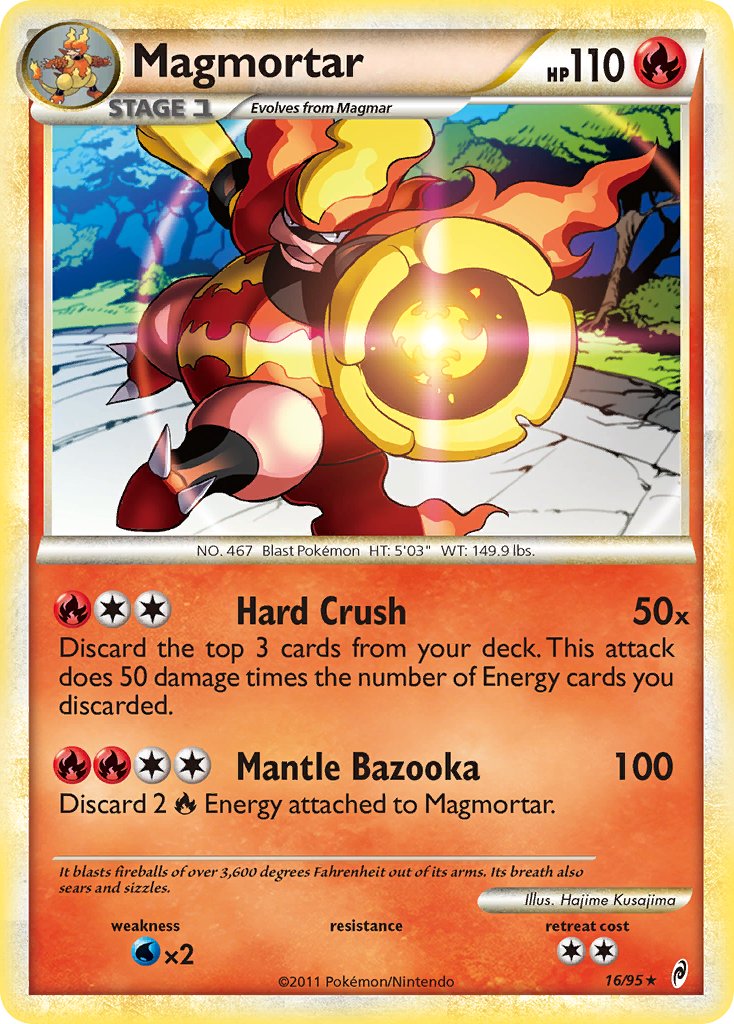 Magmortar (16/95) (Theme Deck Exclusive) [HeartGold & SoulSilver: Call of Legends] | Exor Games Truro