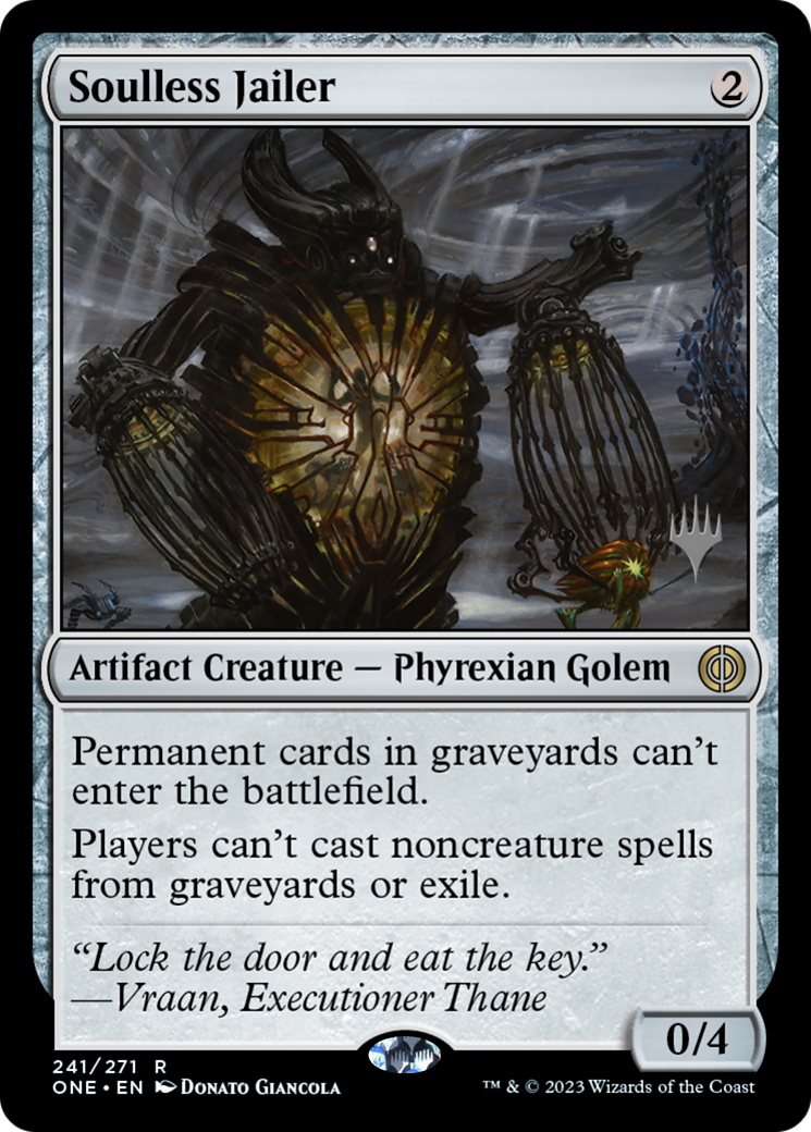 Soulless Jailer (Promo Pack) [Phyrexia: All Will Be One Promos] | Exor Games Truro