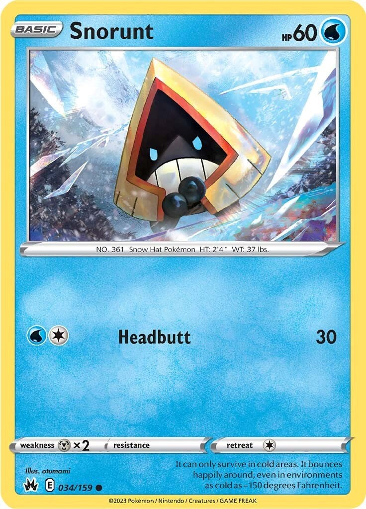 Snorunt (034/159) [Sword & Shield: Crown Zenith] | Exor Games Truro