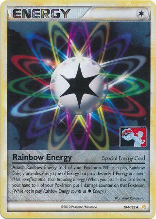 Rainbow Energy (104/123) (League Promo) [HeartGold & SoulSilver: Base Set] | Exor Games Truro