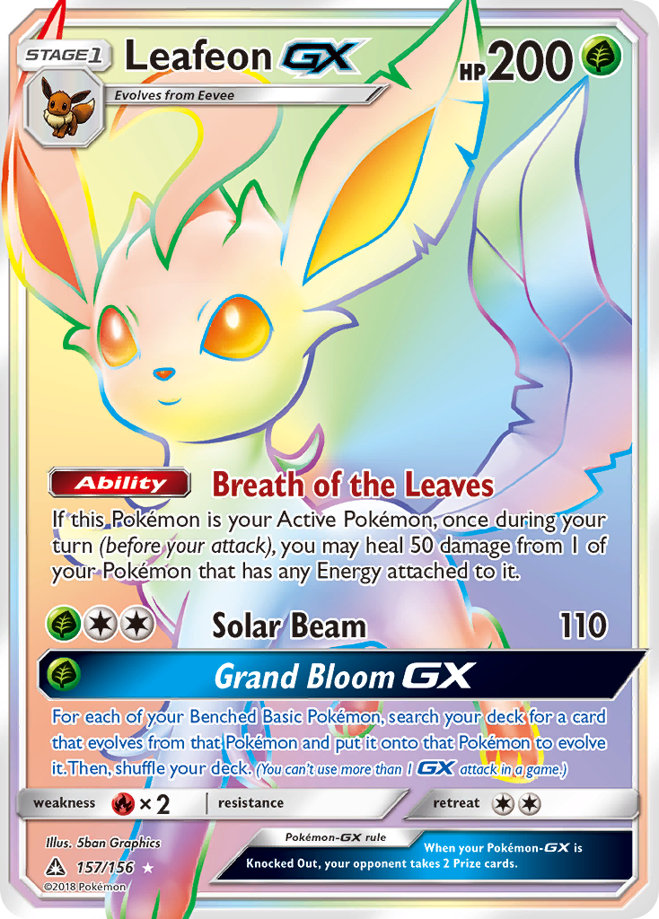 Leafeon GX (157/156) [Sun & Moon: Ultra Prism] | Exor Games Truro