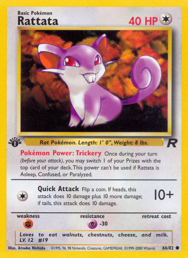 Rattata (66/82) [Team Rocket 1st Edition] | Exor Games Truro